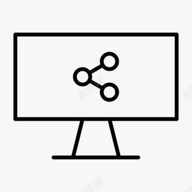 电脑分享互联网媒体图标图标