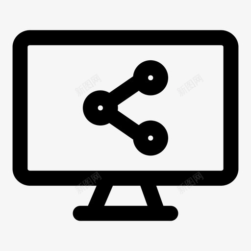 共享监视器显示计算机个人计算机图标svg_新图网 https://ixintu.com 个人计算机 共享标志 共享监视器 屏幕通知 显示计算机 智能电视 监视器