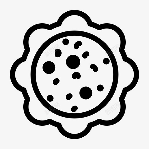 采购产品饼干饼干曲奇形状图标svg_新图网 https://ixintu.com 曲奇形状 采购产品饼干 食品和饮料 饼干