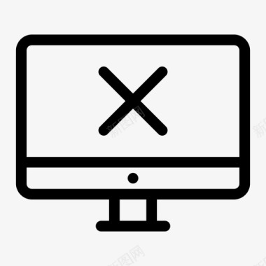 卸下计算机显示器计算机显示器计算机屏幕图标图标