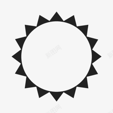 太阳气象条件阳光图标图标