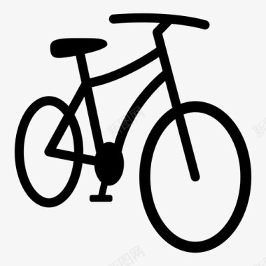 自行车骑行旅行图标图标