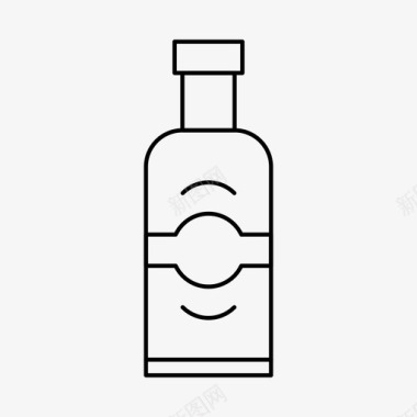 伏特加酒精瓶子图标图标