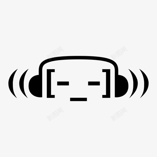 收听表情符号耳机图标svg_新图网 https://ixintu.com 列表 图像 收听 耳机 表情符号 音乐 音量