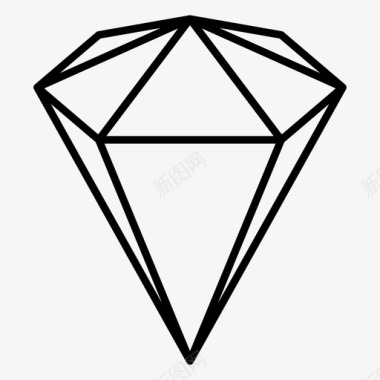 钻石宝石闪亮图标图标