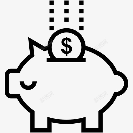 储蓄罐悸动智能手机图标svg_新图网 https://ixintu.com 互联网 储蓄罐 悸动 智能手机 现金银行 脉冲 钱庄 钱箱 震颤 项目管理线图标