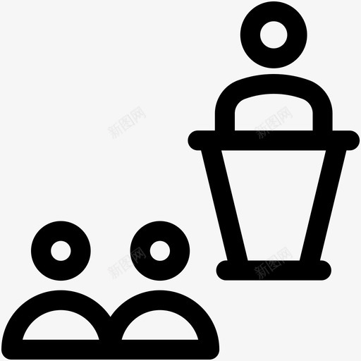 教室礼堂讲座图标svg_新图网 https://ixintu.com 学生 教室 教师 教育图标集 礼堂 讲座