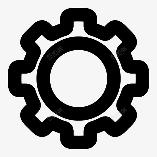 齿轮工业维修工具图标svg_新图网 https://ixintu.com 工业 系统选项 维修工具 设置 齿轮
