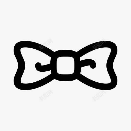 领结黑色领带商务图标svg_新图网 https://ixintu.com 商务 小丑 服装 正式 西装 领结 黑色领带