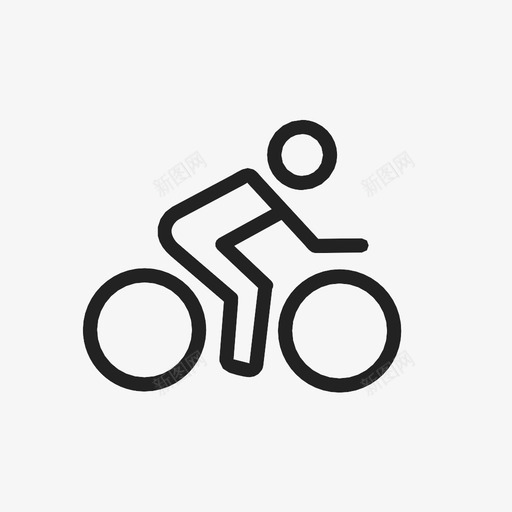 骑自行车比赛娱乐图标svg_新图网 https://ixintu.com 健康 娱乐 比赛 航海 运动 骑自行车