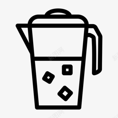 果汁罐榨汁制作饮料图标图标
