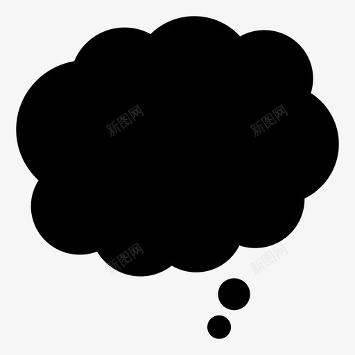 思维泡泡聊天评论图标svg_新图网 https://ixintu.com 思维泡泡 文字 演讲泡泡 聊天 评论