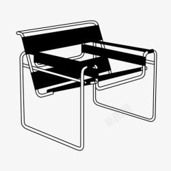包豪斯瓦西里椅建筑包豪斯图标高清图片