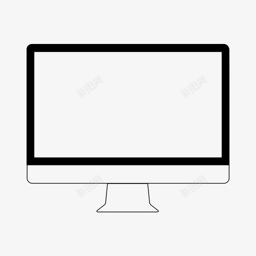 显示器苹果电脑图标svg_新图网 https://ixintu.com 显示器 桌面 电脑 苹果