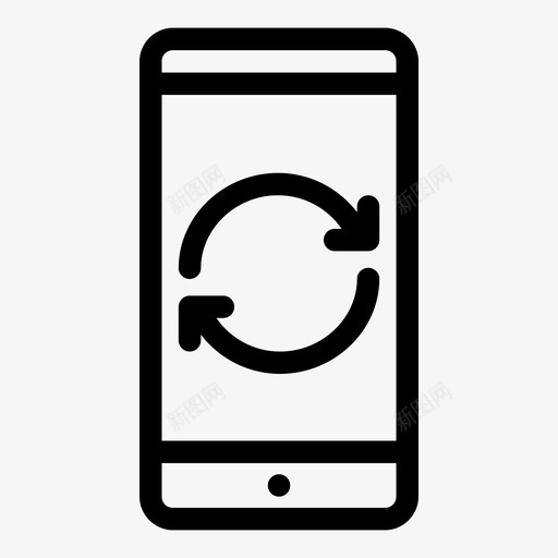 手机同步手机iphone图标svg_新图网 https://ixintu.com iphone 手机 手机同步 技术 智能手机 触摸屏