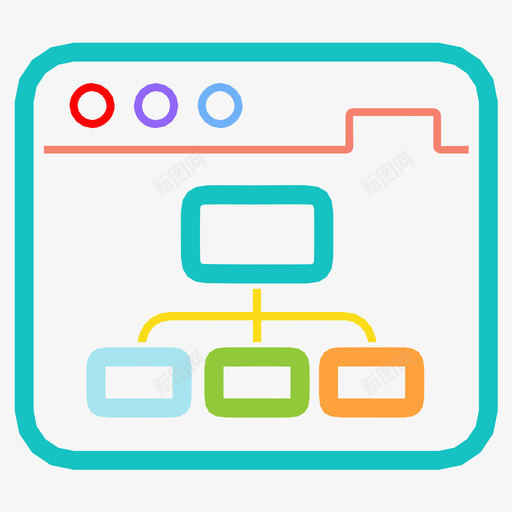 层次结构浏览器流图标svg_新图网 https://ixintu.com 层次结构 工作流 流 浏览器 管理 结构