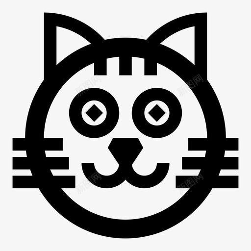 猫动物快乐图标svg_新图网 https://ixintu.com 动物 宠物 快乐 有用的图标动物 猫
