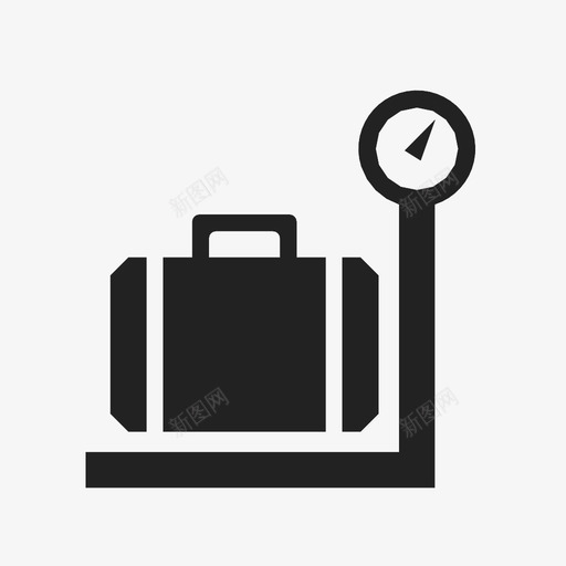 行李机场行李箱图标svg_新图网 https://ixintu.com 旅行 机场 游客 行李 行李巩膜 行李箱 运输 重量