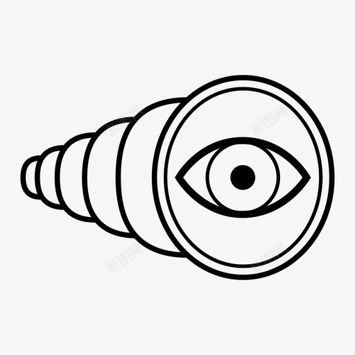 望远镜眼睛眼神图标svg_新图网 https://ixintu.com 偷窥者 望远镜 眼睛 眼神 间谍