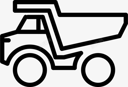自卸车运输车辆图标图标
