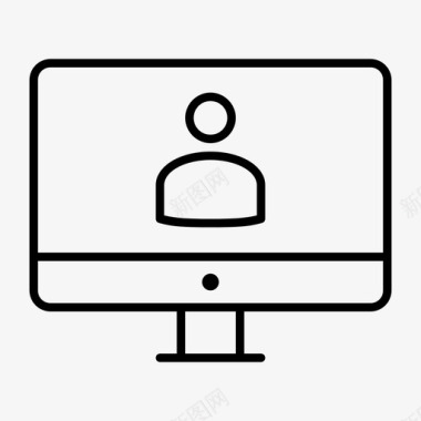 用户电脑显示器dekstopimac图标图标