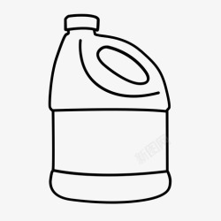 罗克漂白剂瓶克罗克斯水壶图标高清图片