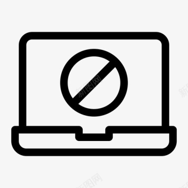 笔记本电脑被阻止笔记本电脑界面macbook图标图标