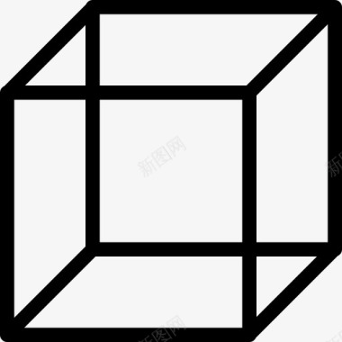 立方体三维立方体长方体图标图标