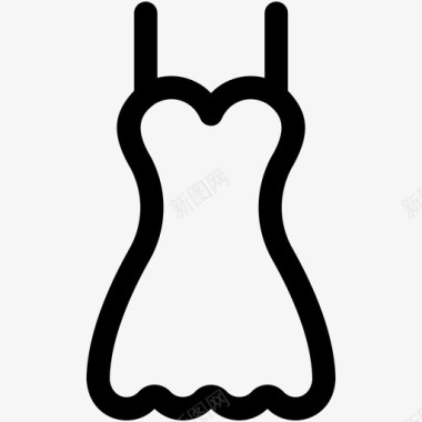 女装鸡尾酒礼服晚礼服图标图标