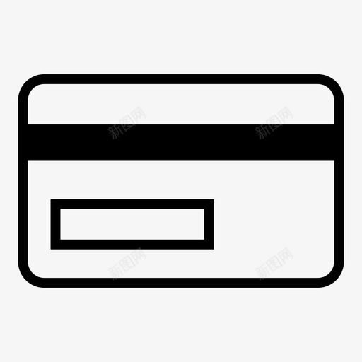 信用卡债务钱图标svg_新图网 https://ixintu.com 信用卡 债务 塑料 钱