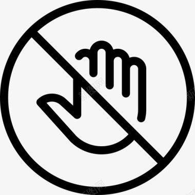禁止触摸手势图标图标