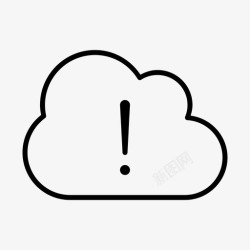 活动性警告云云活动性云计算图标高清图片