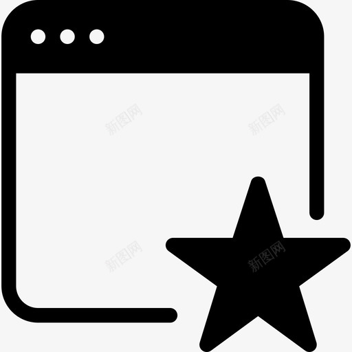 收藏夹页面应用程序书签图标svg_新图网 https://ixintu.com windows和应用程序实心图标 书签 应用程序 收藏夹 收藏夹页面 星形 浏览器