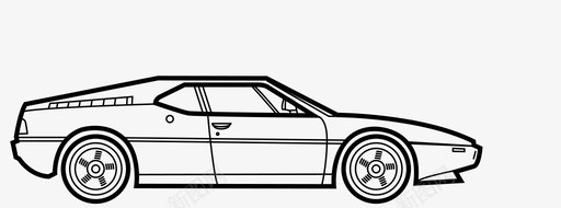 宝马m1汽车复古图标svg_新图网 https://ixintu.com 复古 宝马m1 汽车