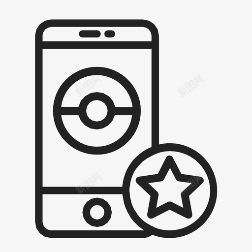 pokemon应用程序游戏极客图标svg_新图网 https://ixintu.com pokemon应用程序 手机 智能手机 极客 游戏