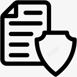安全表格文件安全数据安全文件图标高清图片