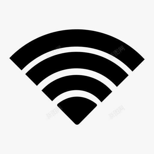 全wifi互联网信号图标svg_新图网 https://ixintu.com wifi状态 互联网 信号 全wifi 无线 音量