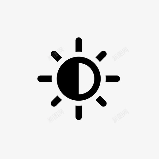 亮度光线阳光图标svg_新图网 https://ixintu.com 亮度 光线 反应灵敏 阳光