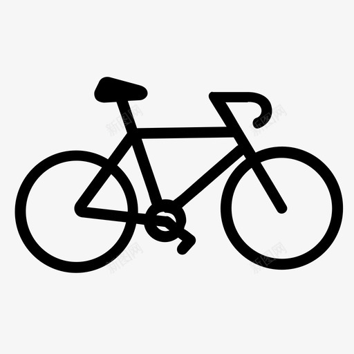 自行车赛车骑行图标svg_新图网 https://ixintu.com 公路 自行车 赛车 车轮 骑行
