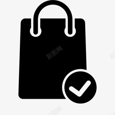 购物袋接受购买购物袋图标图标