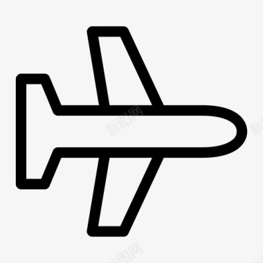 飞机飞行螺旋桨图标图标
