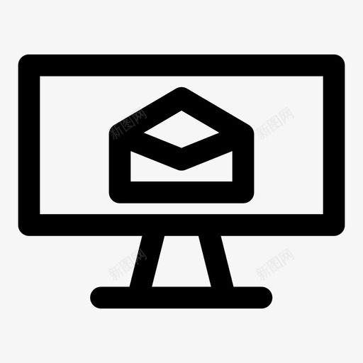 计算机电子邮件警报收件箱图标svg_新图网 https://ixintu.com 垃圾邮件 广告最粗体 收件箱 警报 计算机电子邮件