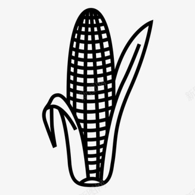 玉米玉米棒食品图标图标