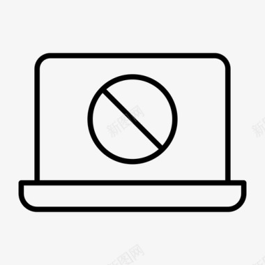 阻止笔记本笔记本电脑屏幕macbook图标图标