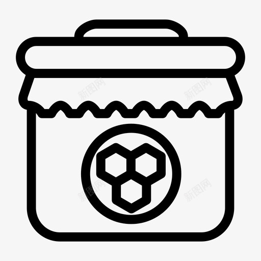 蜂蜜罐服务甜食图标svg_新图网 https://ixintu.com 服务 甜食 蜂蜜罐 食品和饮料