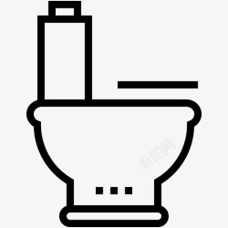 卫生间施工图集便桶浴室便桶厕所图标高清图片