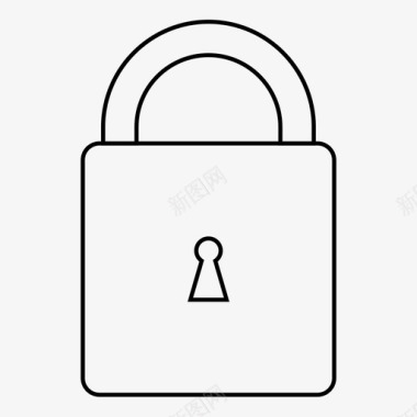 钥匙锁组合锁锁图标图标