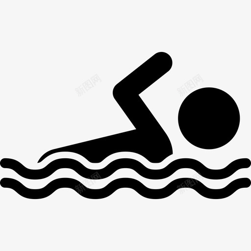 游泳体育体育图标svg_新图网 https://ixintu.com 体育 体育图片 游泳