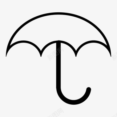 伞遮阳伞图标图标