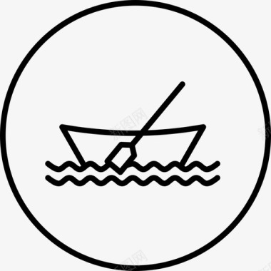 划船划桨奥运会图标图标